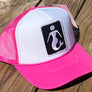 FinMade Mermaid Trucker Hot Pink/White