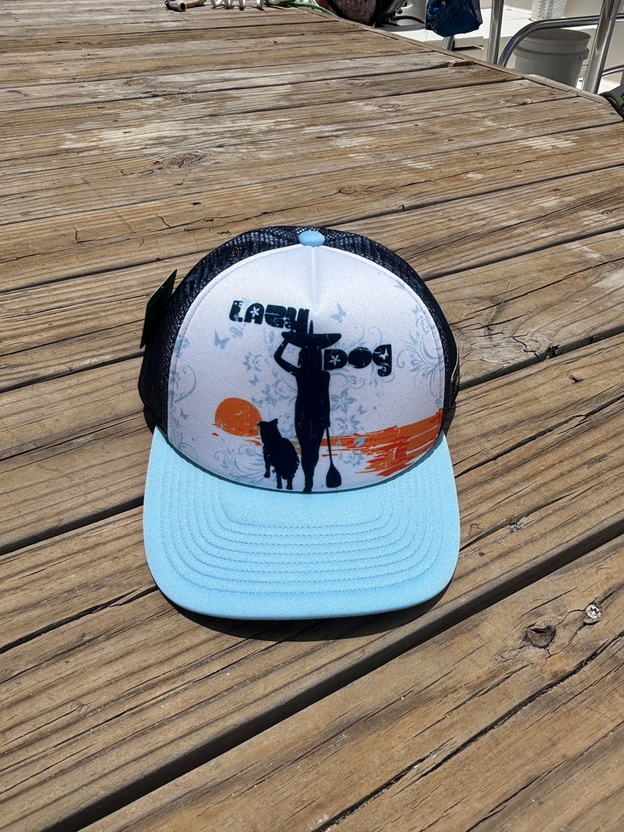 Lazy Dog Paddle Girl Print Blue