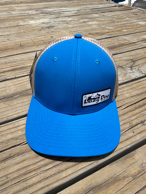 Lazy Dog Woven Patch Hat Blue